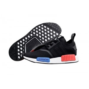Comprar Hombre Adidas Originals NMD High Top Sneaker Negras Blancas Azul Rojas S79168 Baratos