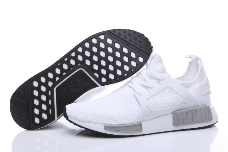 Comprar Hombre Zapatillas - Adidas Originals NMD High Top Blancas Grises Baratas