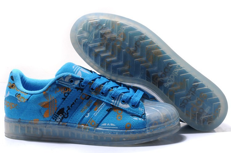 Nueva Hombre Mujer Adidas Originals Superstar CLR Azul 027784 Zapatillas España Baratas