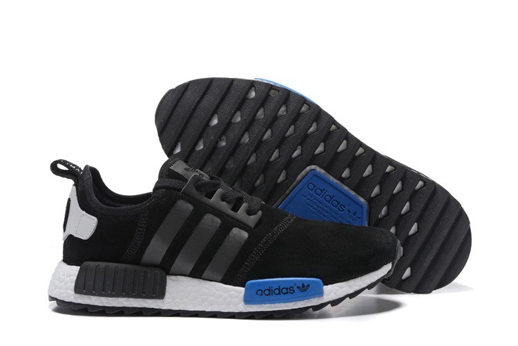 Nueva Hombre Mujer Adidas NMD XR4 Running Suede Zapatillas Negras Photo Azul Outlet España