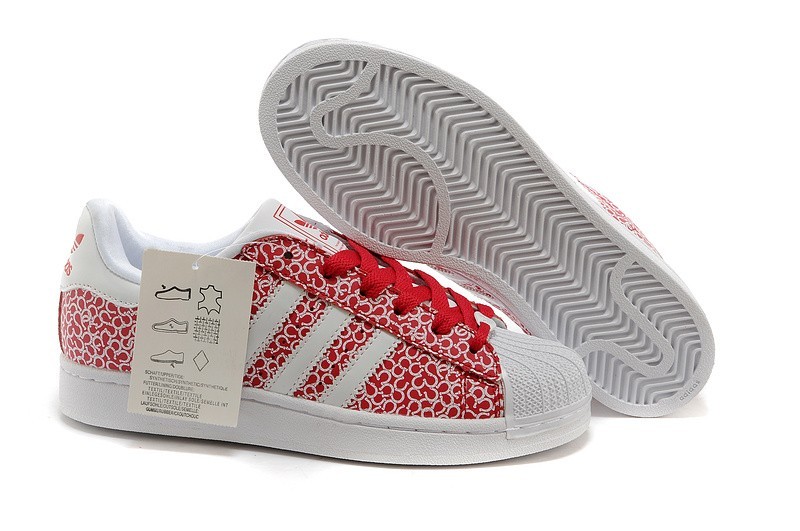 Nueva Mujer Adidas Originals Superstar 2 Casual Zapatillas Pattern Blancas Beauty Rojas D65477 España Baratas