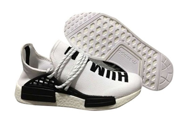 Venta Pharrell x Adidas NMD "Human Race" Hombre Zapatillas de Running Blancas Negras España