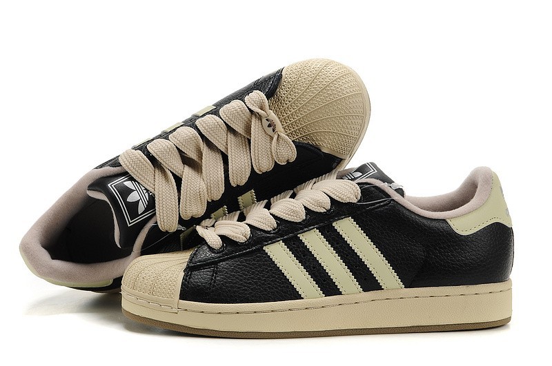 Nueva Hombre Mujer Adidas Originals Superstar 2 Negras Beige 465174 Casual Zapatillas España