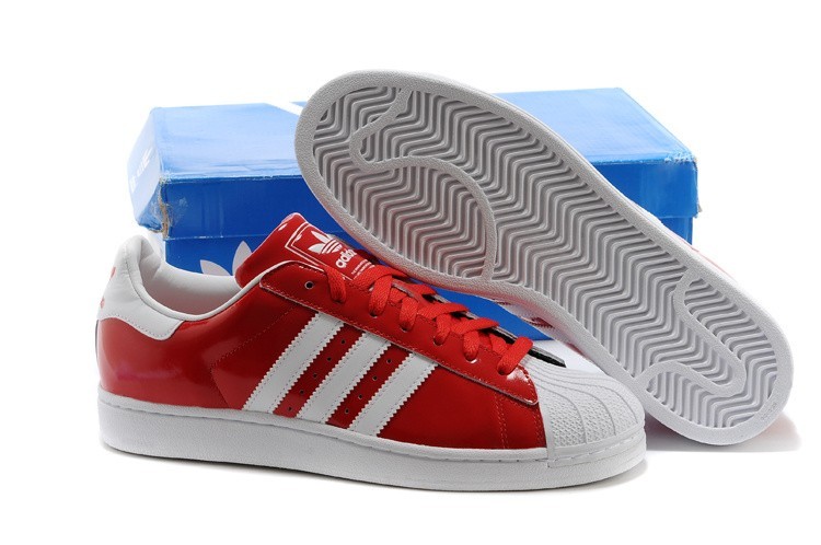 Nueva Adidas Originals Classic Superstar 2 Rojas Blancas D65602 Hombre Mujer Casual Zapatillas Outlet España
