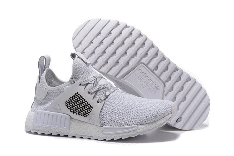 Oferta Hombre Mujer Adidas NMD XR1 Zapatillas de Running Pure Blancas Grises España Rebajas