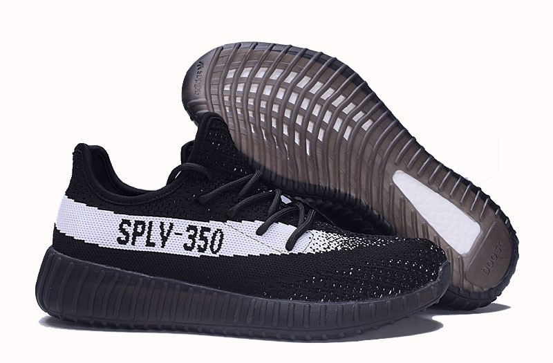 Oferta Hombre Mujer Zapatillas de Running: Adidas Yeezy Boost 350 V2 Core Negras Blancas BY1604 Rebajas