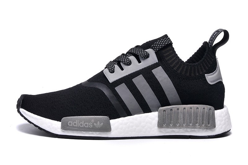 Nueva Hombre Mujer Adidas Originals NMD High Top Sneaker Negras Grises Plata S31523 España Baratas