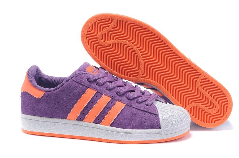 Oferta Hombre Mujer Adidas Originals Superstar Casual Zapatillas Morado Naranja G43722 Baratas
