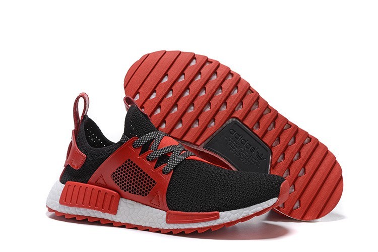 Nueva Hombre Adidas NMD XR1 Zapatillas de Running Negras Varsity Rojas Baratas