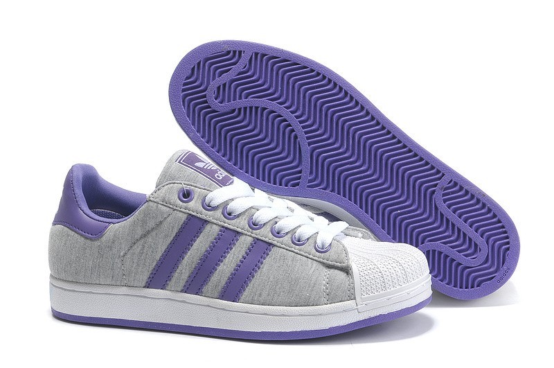 Oferta Hombre Mujer Grises Morado G17251 Adidas Originals Superstar 2 Casual Zapatillas Rebajas Baratas