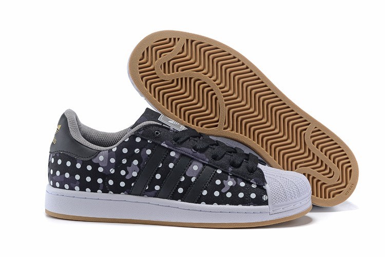 Comprar Adidas Originals Superstar II Camo Dot Print Casual Zapatillas Hombre Mujer Negras Blancas M20727 Baratas