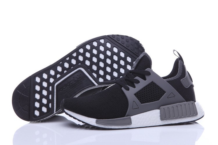 Oferta Hombre Zapatillas - Adidas Originals NMD High Top Negras Grises Baratos