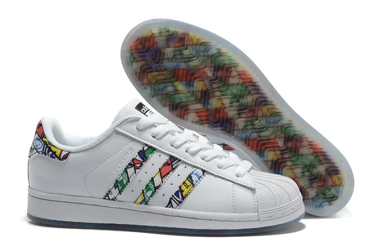 Venta Adidas Originals Superstar Tongue Label 2016 Hombre Mujer Zapatillas Blancas Blancas Negras S79390 Rebajas Online