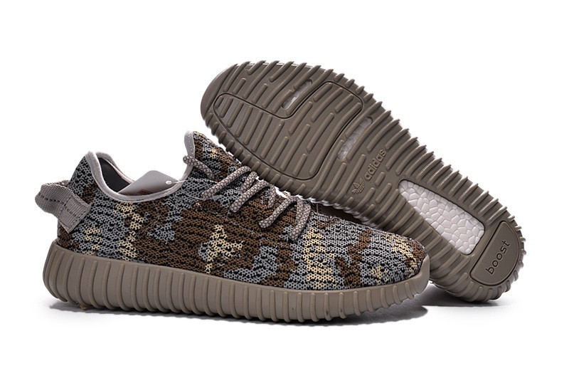 Nueva Adidas Yeezy Boost 350 Hombre Zapatillas Marrones Grises AQ4840 Online Baratas