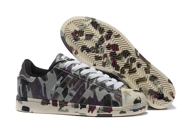 Comprar Adidas Originals Superstar "Graphic Pack" - 2016 Hombre Mujer Zapatillas Hemp Camo Negras Ftw Blancas B35403 Baratas