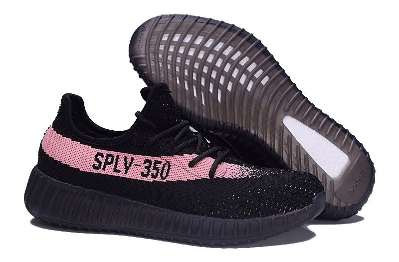Nueva Hombre Mujer Zapatillas de Running: Adidas Yeezy Boost 350 V2 Core Negras Peach BY1605 Baratas