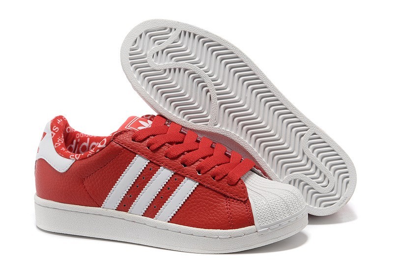 Oferta Mujer Adidas Originals Superstar 2 Casual Zapatillas Rojas Blancas 663654 España Baratas
