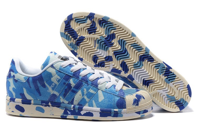 Oferta Adidas Originals Superstar "Graphic Pack" - 2016 Hombre Mujer Zapatillas Azul B35406 Baratos